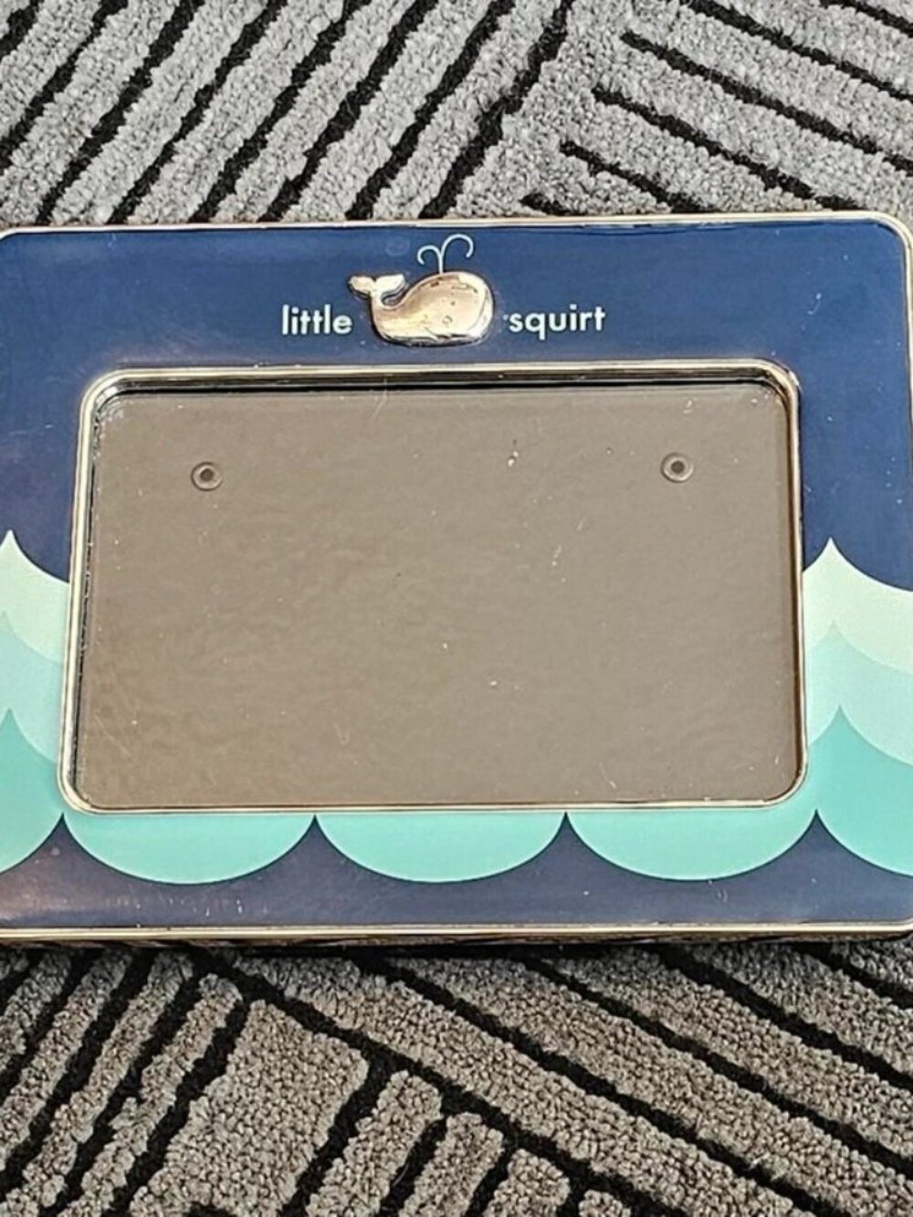 Nat & Jules little squirt blue and teal wave design picture frame